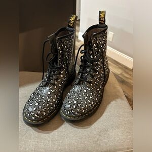 Dr Martens animal print boot